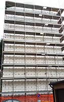 Facciata condominio con cappotto termico